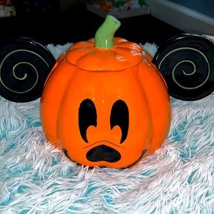 Mickey Mouse pumpkin cookie jar